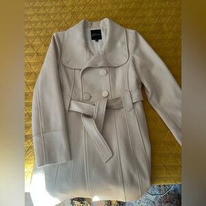 GUESS women’s white wool winter coat. Like new large